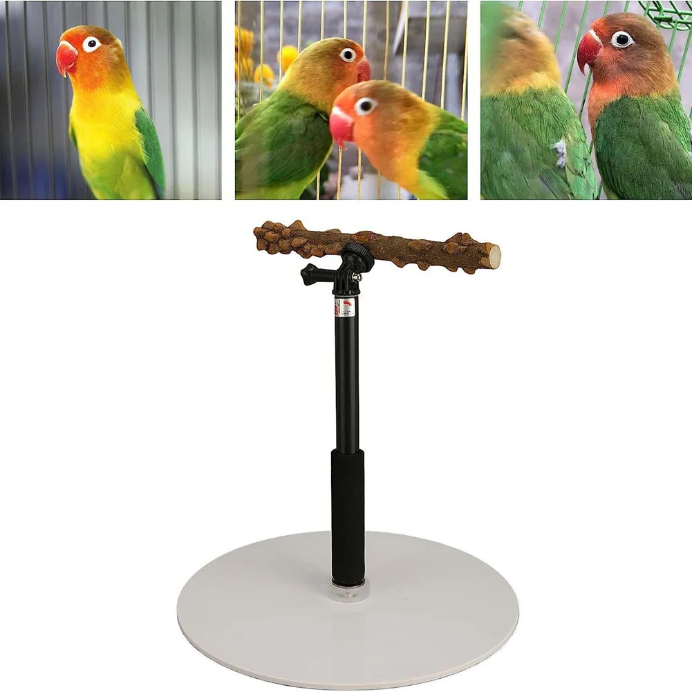 

12.9-36.2in Height Adjustable Bird Perch Stand Parrot Stand Multifunctional Indoor And Outdoor Bird Training Perch Stand