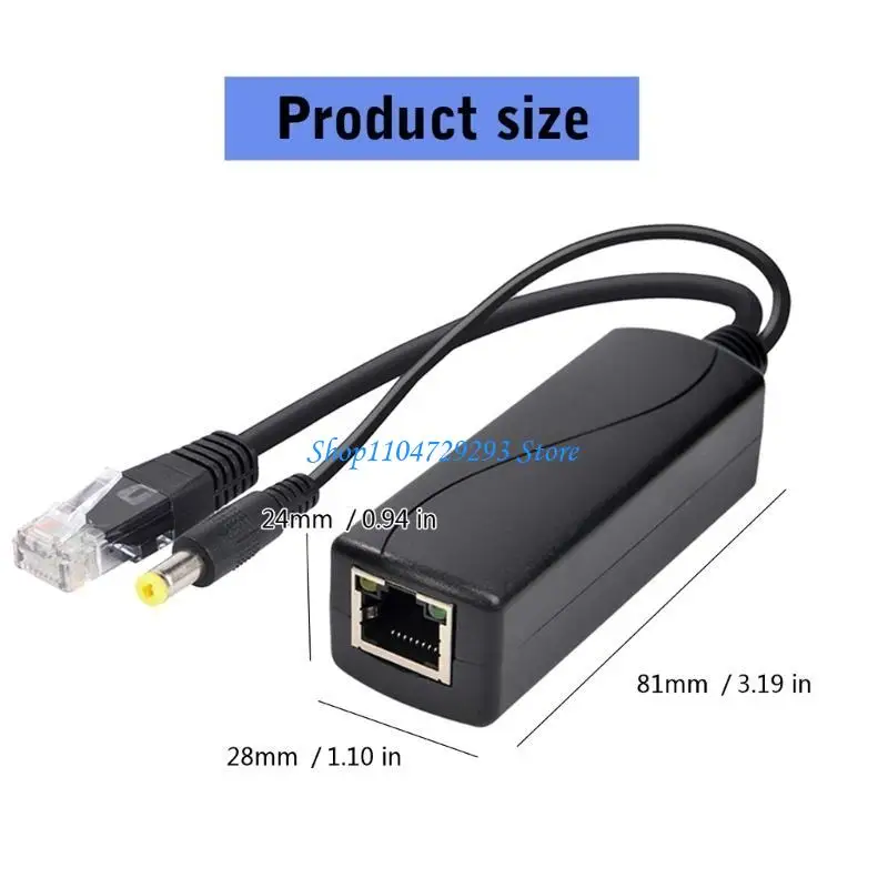 Гигабитный разветвитель POE Y2GD, разделители PoE DC5,5x2,1 мм для домашнего и офисного сетевого применения IEEE802.3af