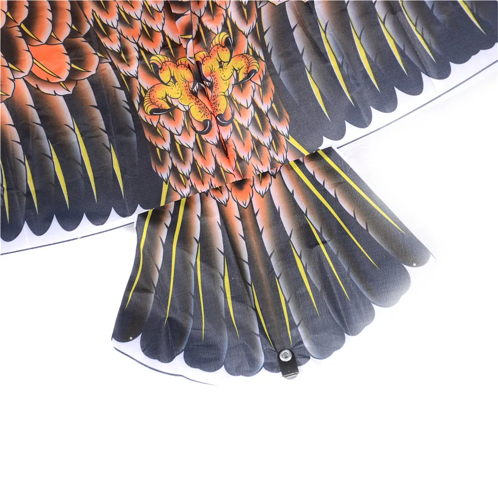 Cometa de águila de tela plana para niños, cometas de pájaros voladores, calcetín de viento, juguetes de jardín al aire libre, regalo al azar, 1 unidad, 1m