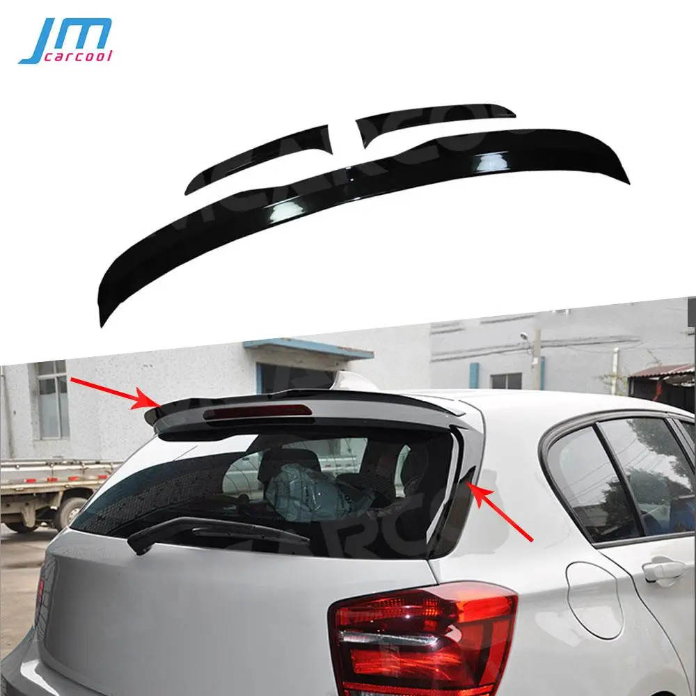 

ABS Gloss Black Rear Roof Spoiler For BMW 1 Series F20 F21 116i 120i 118i M135i Spoiler 2012-2018 Max Style Window Side Wings