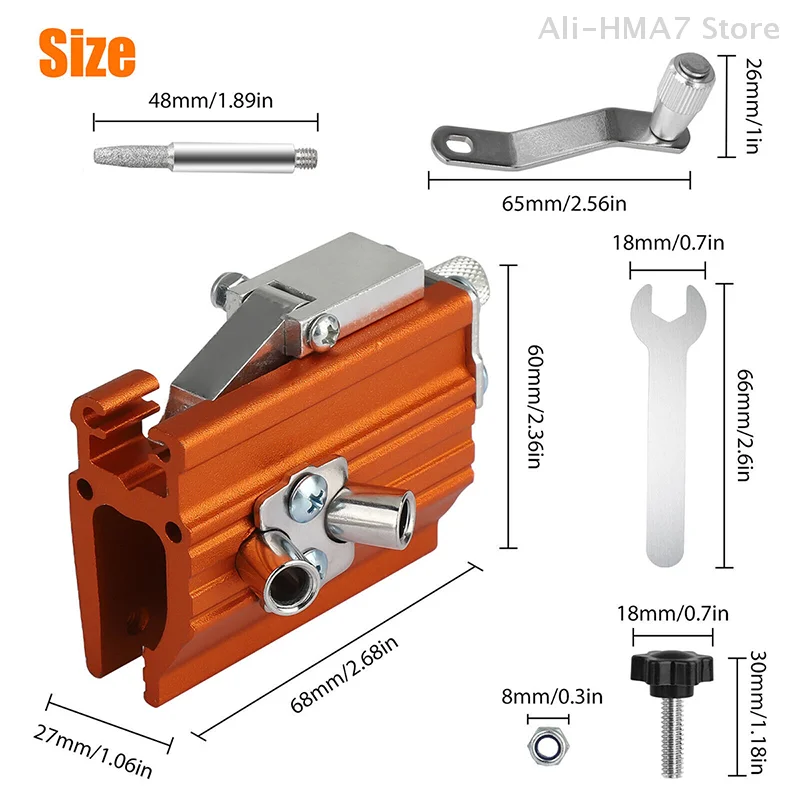 Portable Hand Chainsaw Sharpener Grinder Tool Household Manual Chain Grinding Tool Electric Chain Saw Blade Grinding Machine