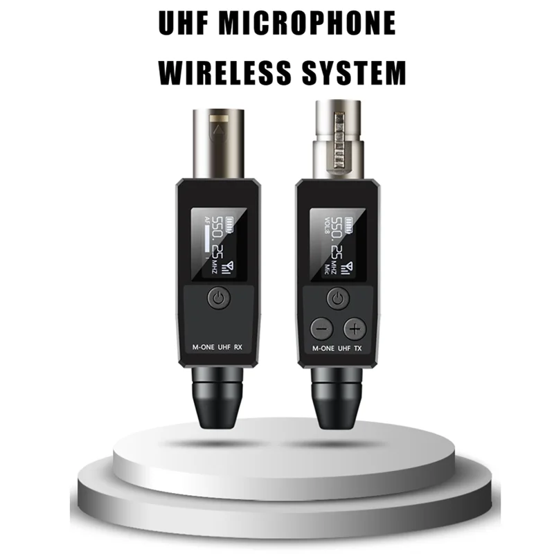 

XLR Transmitter Receiver Receiver Transmission Adapter Metal+Plastic For Dynamic Microphone Guitar