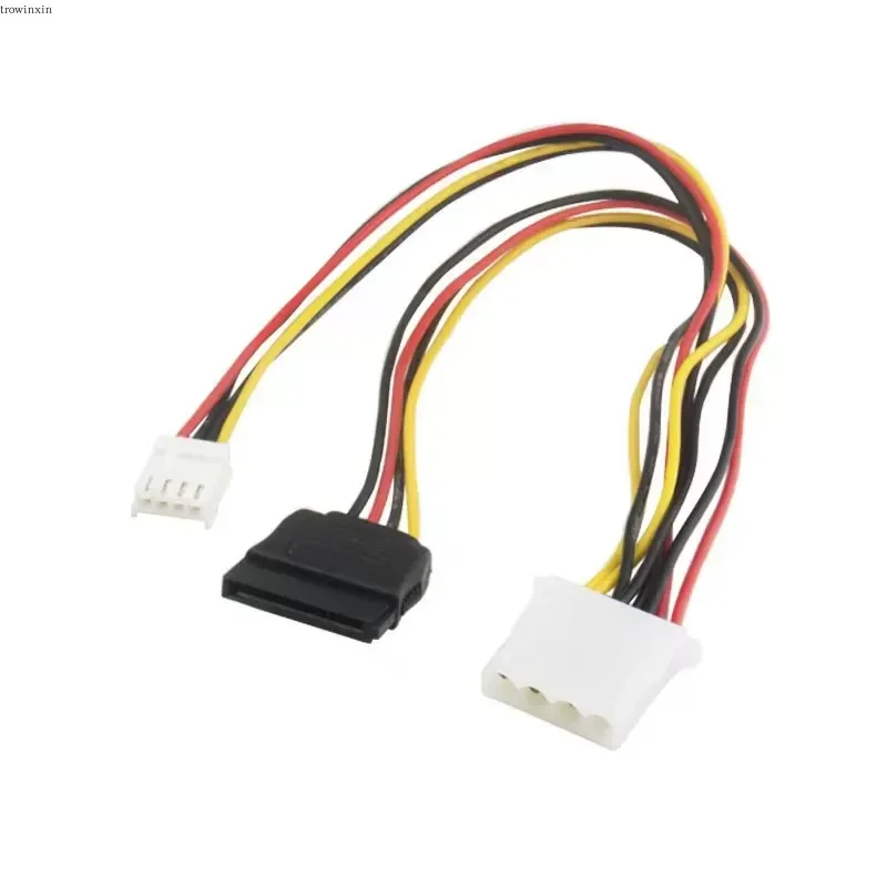 for IDE Large 4P Female to SATA Female Power Cord Small 4PIN Female to Large 4Pin Female Floppy Drive FLOPPY to D Type