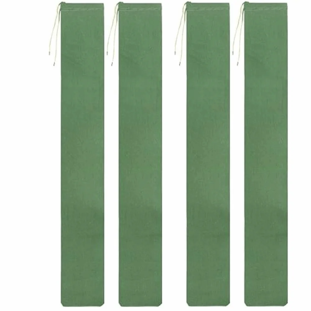 4PCS Canvas Flood Protection Sandbag 4ft X 6 in Long Sandbag Tube Reusable Gree Water Barrier Tube Outdoor Rain Protection