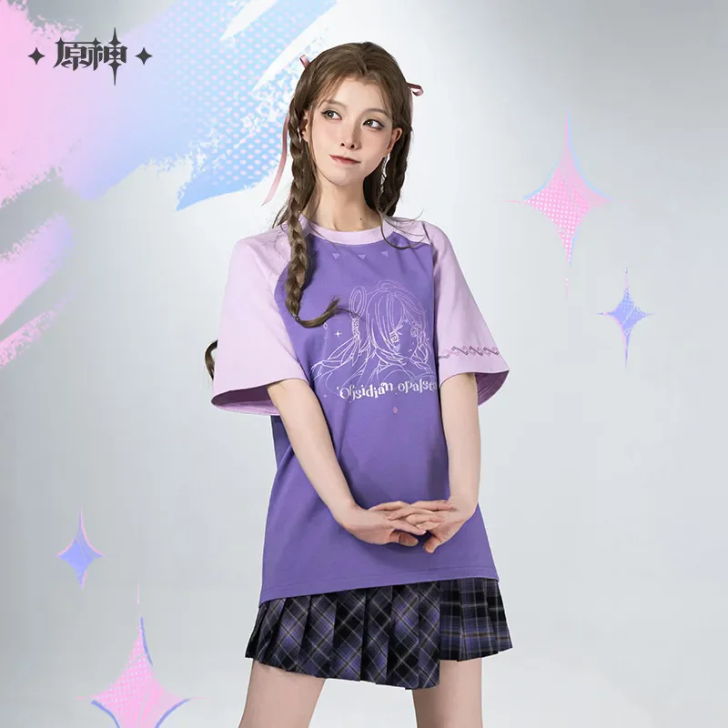 【正規品】miHoYo ゲーム シトライ Tシャツ 原神 シトライ Tシャツ レジャー ブラウス 服 トップ ポロシャツ コスプレ クリスマス ギフト