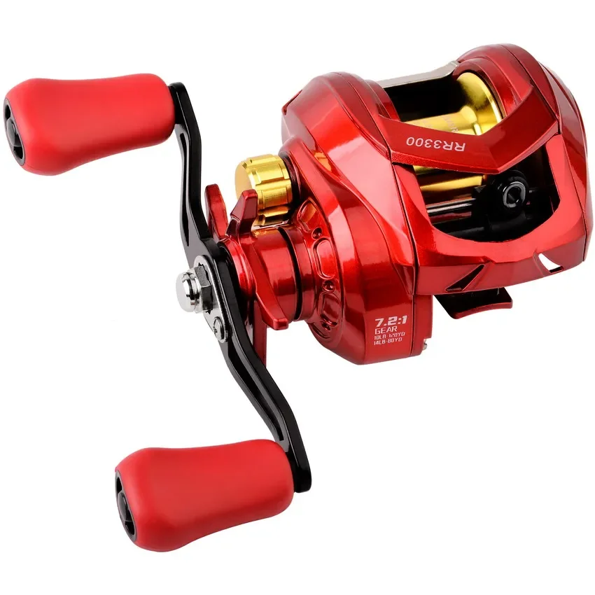 

Bait Casting Fishing Reel 7.2:1 High Speed Gear Ratio Saltwater Baitcasting Reels and Baitcaster Casting Reel Multiplier Coil