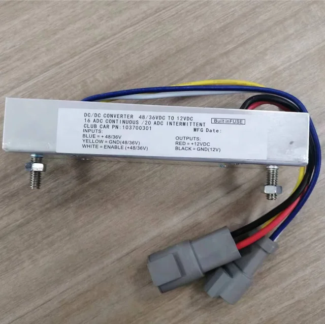 Club Car PN 103700302 DC Converter 48v 36v To 12v