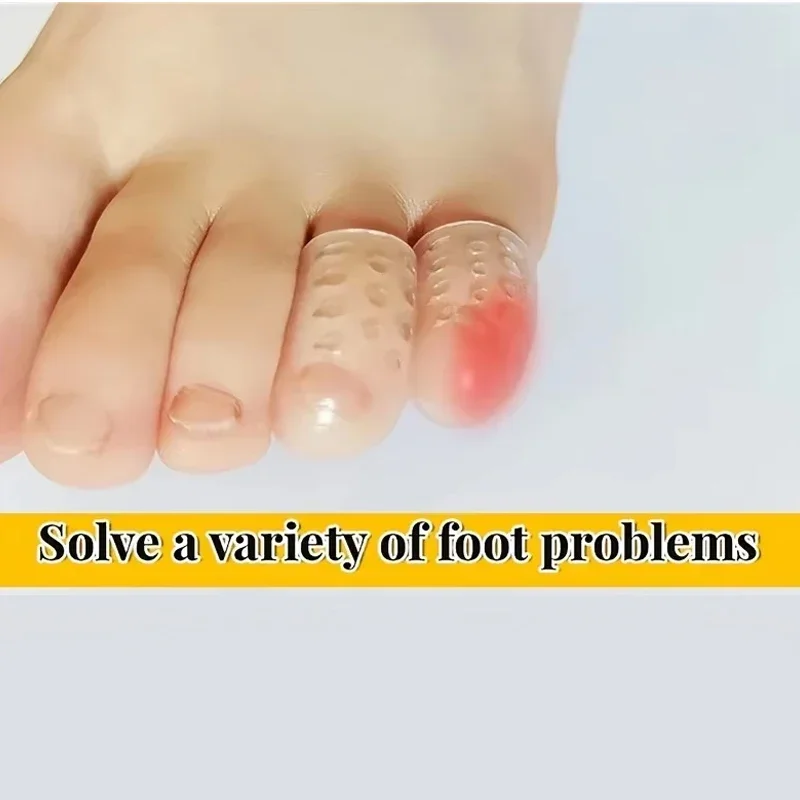 غطاء حامي بثور غطاء الإبهام كم الذرة إصبع سيليكون تو لتخفيف الآلام تو أنبوب الورم تصحيح العناية بالقدم #5