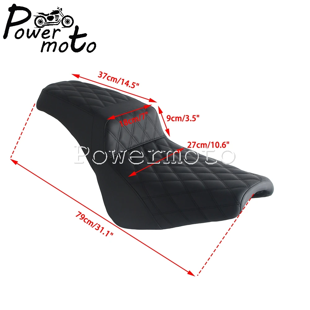 For Heritage Classic 107 114 FLHC FLHCS Street Bob 107 114 FXBB FXBBS 2018 19-2025  Front Rear Driver Passenger Seat Replacement - view 6