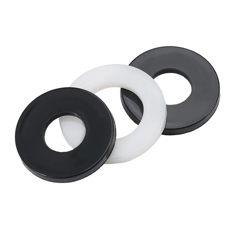 M2 M2,5 M3 M4 M5 M6 M8 M10 M12 ~ M24 Weiß/Schwarz Kunststoff Nylon Flache Unterlegscheibe Hobel Spacer Isolierung Dichtung Ring Für Schraube 0,5 ~ 3mm – Detail 3