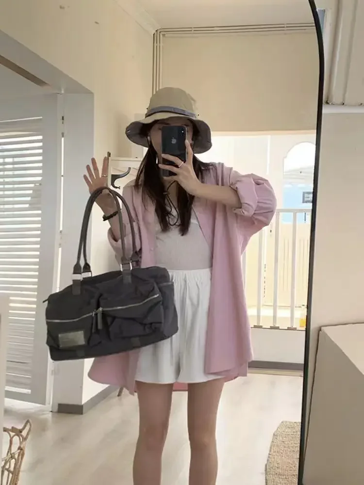 New mona fashion Joker double pocket design leisure canvas hand bill of lading shoulder Korean bag girl big shoulder bagstotebag