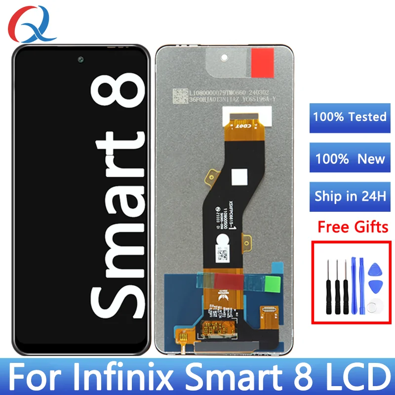 X6525 Display Lcds For Infinix Smart 8 Mobile Phone Lcd For lnfinix Smart 8 Phone Screen Replacement