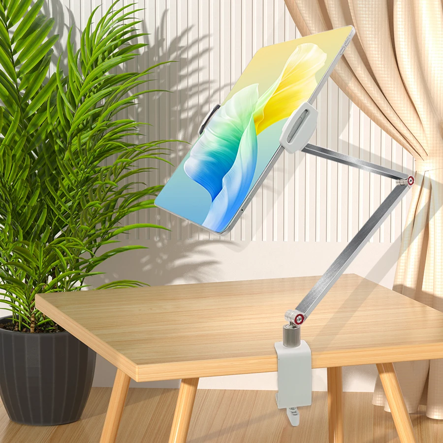 

360 Degree Rotating Tablet PC Stands Universal Clamp Desk Bracket Clamp Phone Mount ipad Bed Stand with Arms Lazy Phone Holder