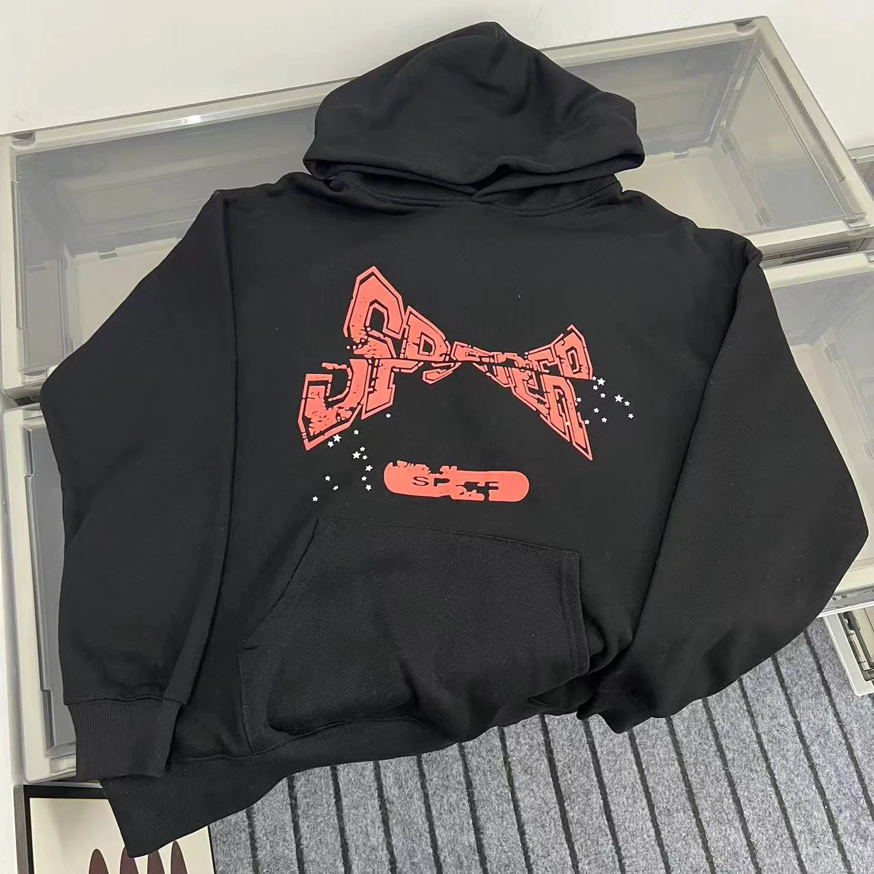 

Свободная толстовка с капюшоном и принтом, осень-зима, новинка, повседневная уличная одежда на подкладке, верхняя одежда Faion, топ