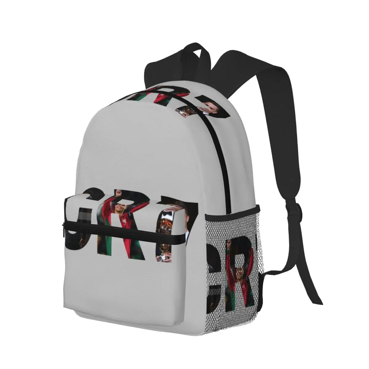 Cristiano Ronaldo CR7 Student Backpack School Bag Hiking Travel Daypack for Men Women Bookbag Shoulder Bags