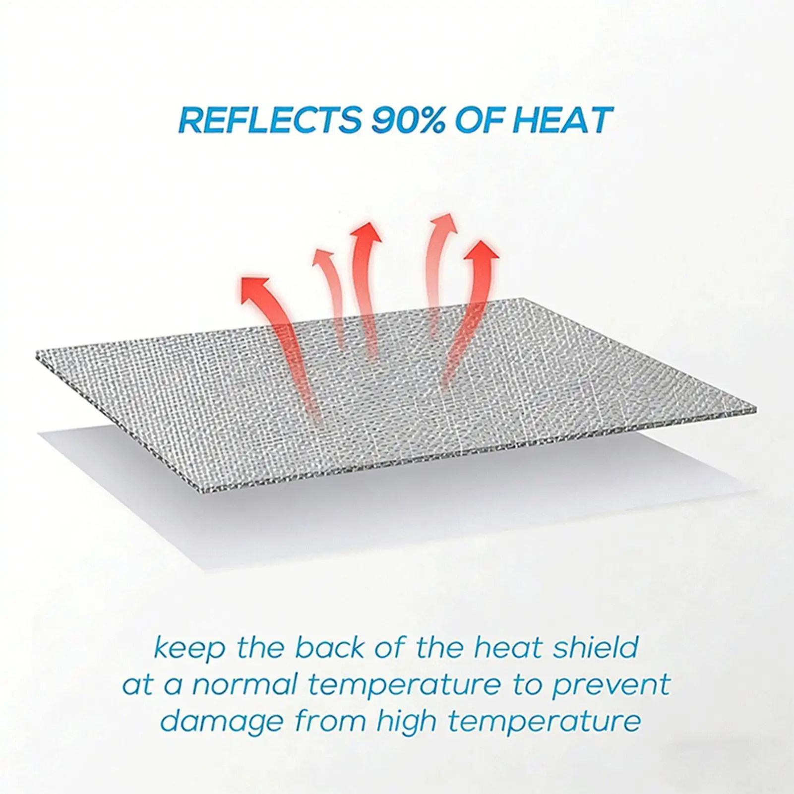 

Starter Heat Shield Wrap Protective Long Lasting Safe High Temp Insulation Heat Shield Material For Sedan SUV RV Van Vehicle