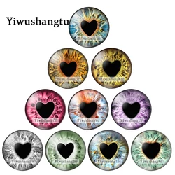 Glass DIY Jewelry Dragon Cat Toys Eyes Ragdoll Toy Eyeball 8MM-30MM Round photo glass cabochon demo flat back Making findings