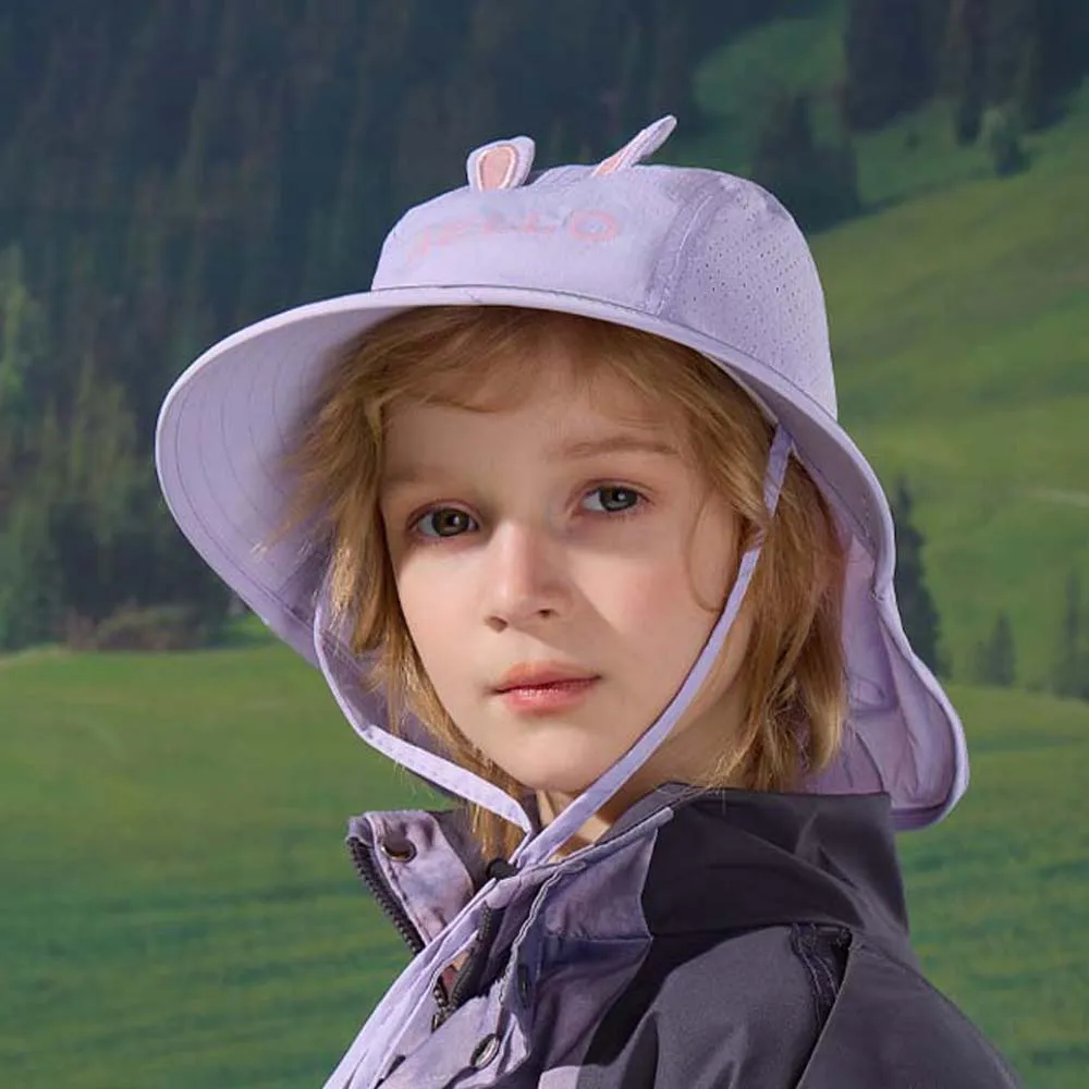 Breathable Capybara Fisherman Hat Anti-Splash Water Windproof Rope Kids Sunshade Hat Lightweight Adjustable