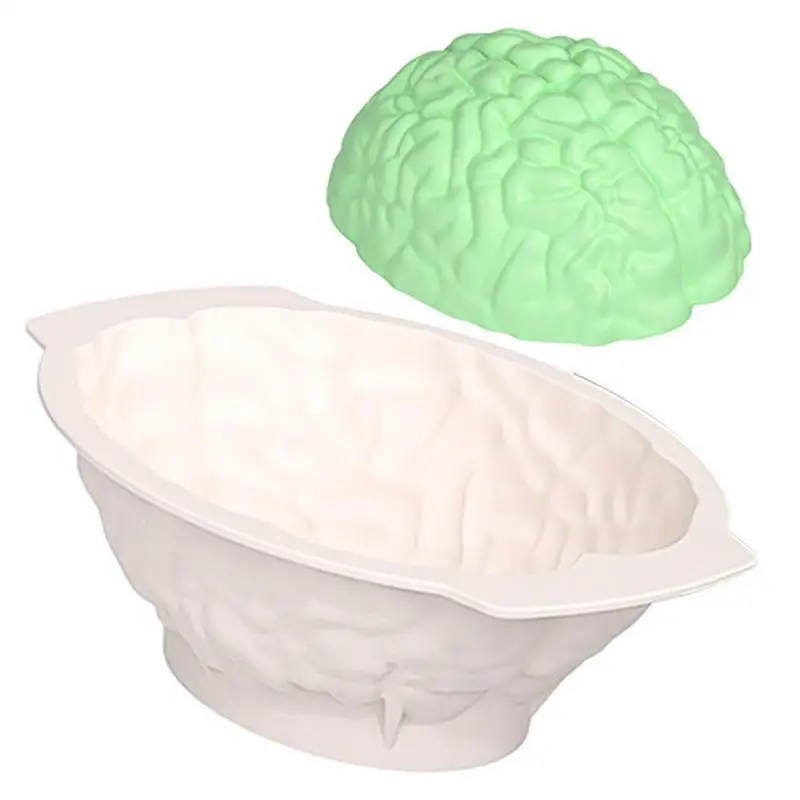 

Brain Jello Mold Humans Brain Cake Molds Halloween Creative Mold Realistic Brain Shape Brain Molds For Epoxy Resin Cake Decor