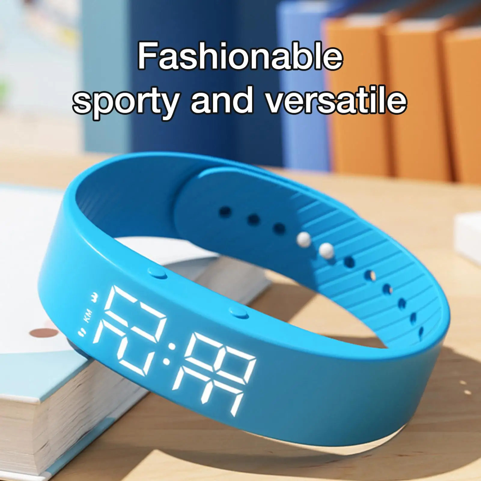 

Alarm Watch Silicone Waterproof Modern Slim Heavy Sleepers Alarm Bracelet For Elderly Kids Women Men Students Commuting Dorm