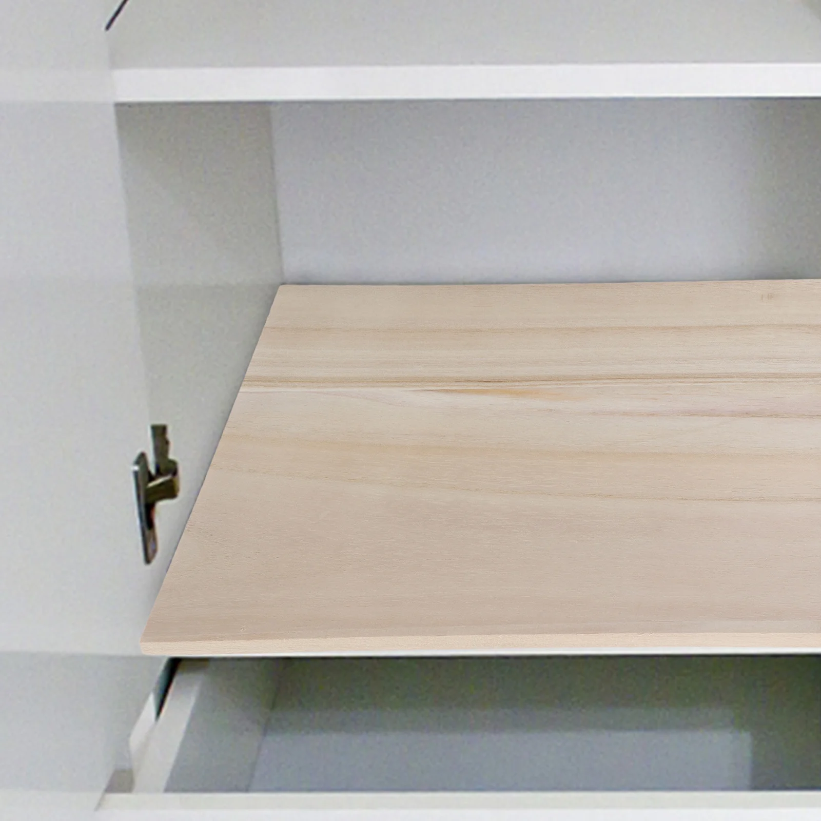 Solid Wood Shelf Lightweight Wall Mounted Wooden Board For Kitchen Bathroom Storage Nordic Style Wall Hanging Organizer