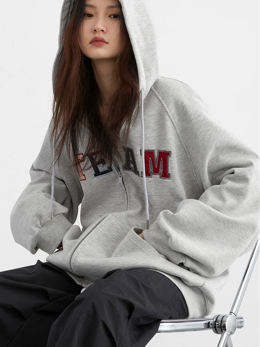 CHIC VEN Women Sweatshirts Loose Casual New Colorful Letter Printed Hoodie Fleece Coat For Woman Streetwear Spring Autumn 2024