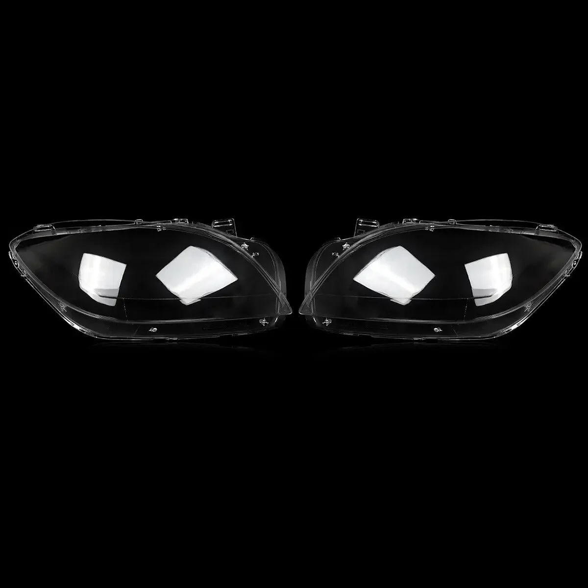 Car Headlamp Lamp Shade For Mercedes Benz ML W166 ML 2011 2012 2013 2014 2015 Shade Headlight Lens Clear Cover Left+Right view 3