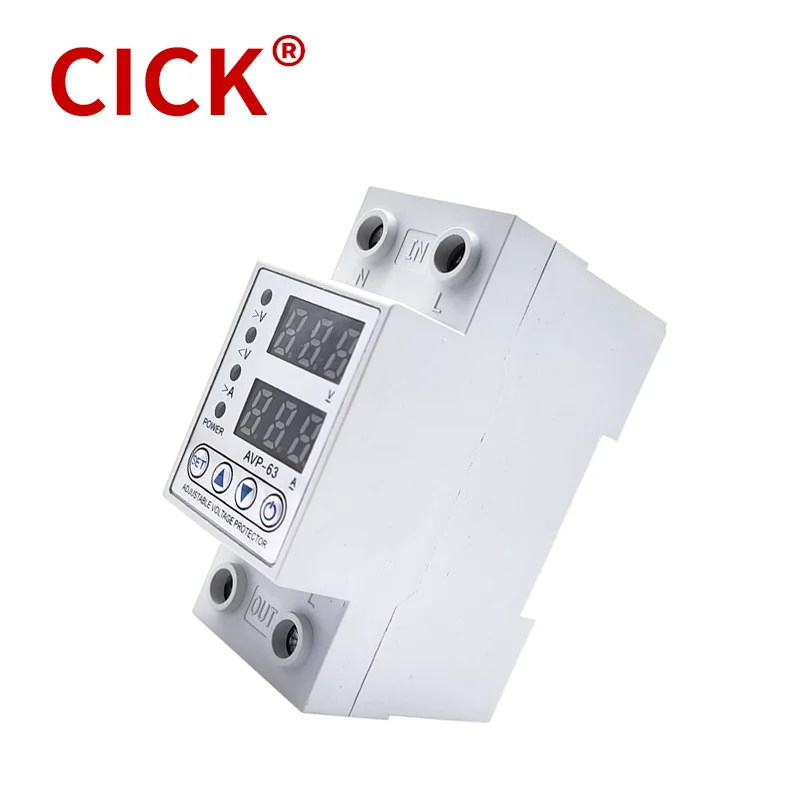 AVP 40A 63A 230V Zabezpieczenie przeciwprzepięciowe i prądowe Zabezpieczenie podnapięciowe z podwójnym wyświetlaczem cyfrowym 40A 63A 80A 220V