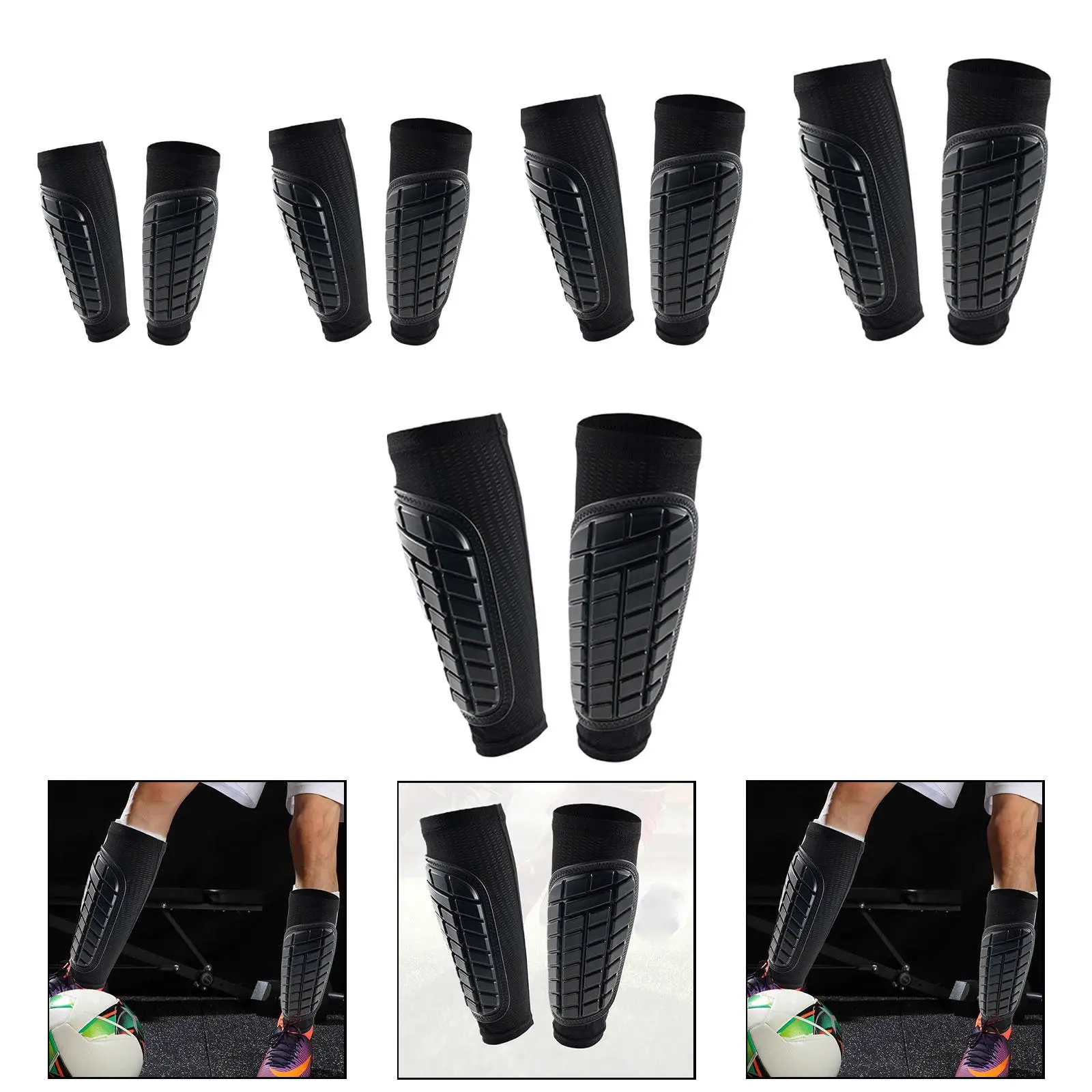 

Soccer Shin Guard Shin Pads Lightweight Soft Stretch High Impact Resistant Leg