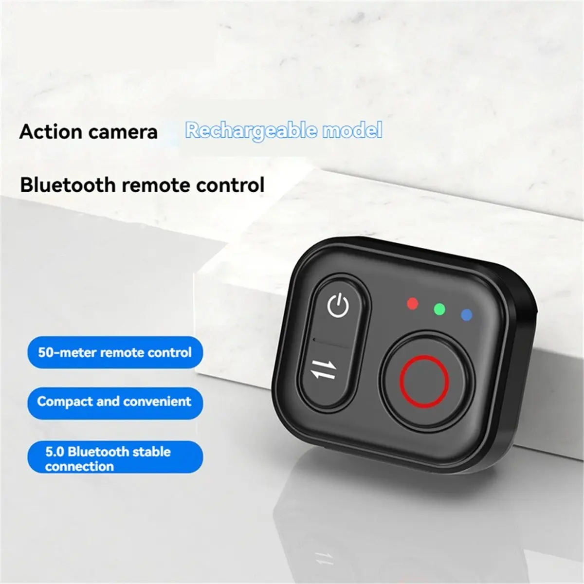 A06R Wireless Bluetooth Remote Control for DJI Action6/5 Pro/4/OSMO 360 Shoot Controller Action Cam Shutter