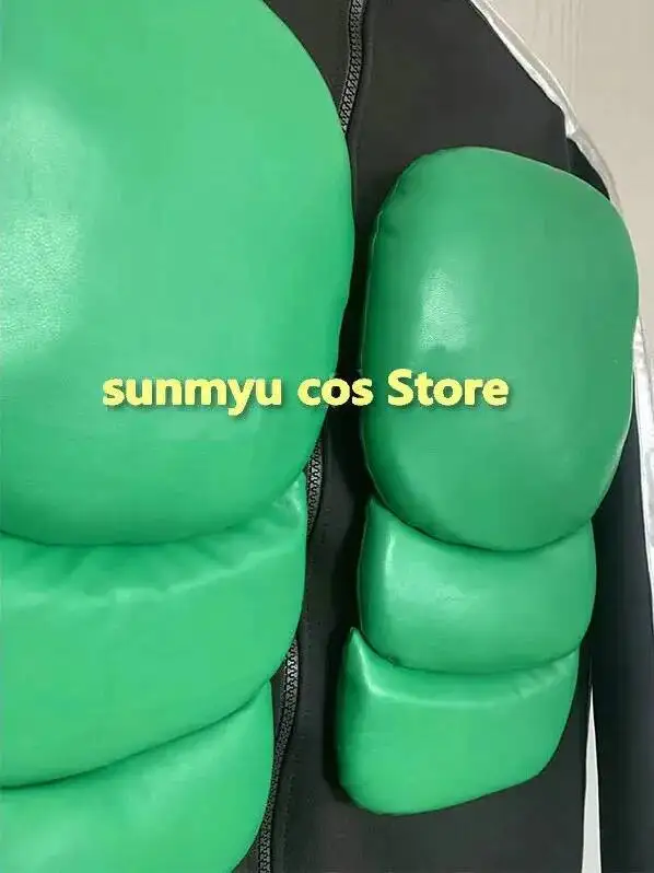 هانسوم بوي الرجال تأثيري الأخضر الصدر العضلات تأثيري الرجال هالوين تأثيري الصدر درع فو الجلود المواد #4