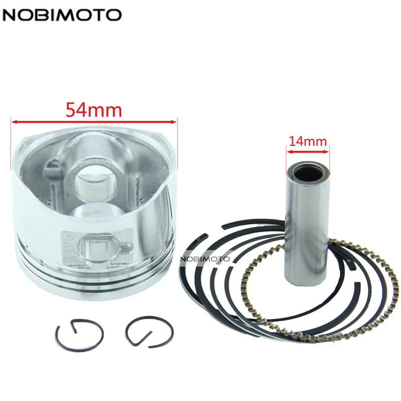 Piston 54mm Ring 14mm Pin Piston Ring Kits Set LF140 140CC Piston for Lifan 140cc Air Cooling Engine ATV Motorcycle Pit Bike