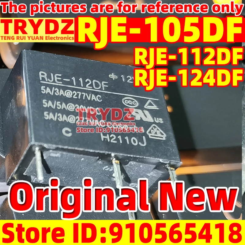 10-1pcs RJE-105DF replaces HF33F-005-ZS3 RJE-112DF replaces HF33F-012-ZS3 RJE-124DF replaces HF33F-024-ZS3