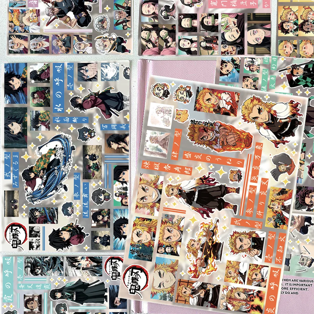 Neue Demon Slayer Tokitou Muichirou Tomioka Giyuu Kreative Anime-Peripherieaufkleber Zweidimensionale Cartoon-Dekorationsaufkleber – Detail 3