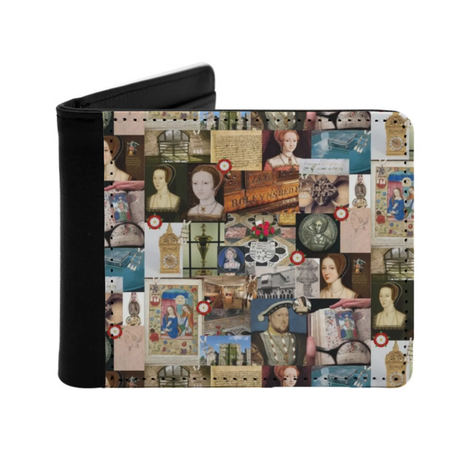 Anne Boleyn Collage Men Wallets Card Man Wallet Short Purse Bi-Fold Personalized Purses Anne Boleyn Boleyn Henry Viii Queen