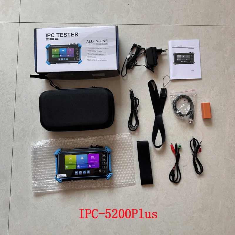 CCTV 5.4 inch IPC-5200 Plus Full 8MP IP CVI TVI AHD SDI Analog 6 IN 1 VGA & 4K HD input IP Camera Tester