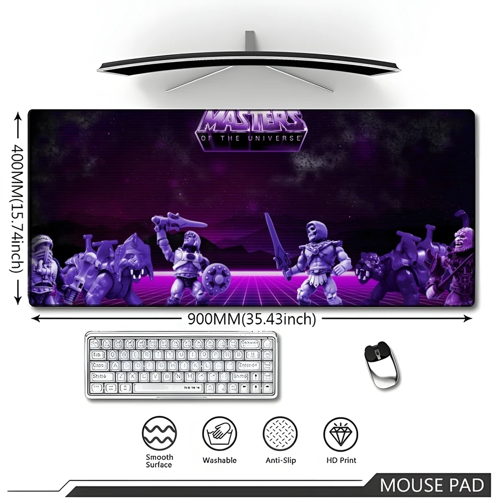 He Man Masters Of Universe Mouse Pad 700x400 grande per 48-58 Computer blocking Edge MousePad 90x40cm tastiera scrivania