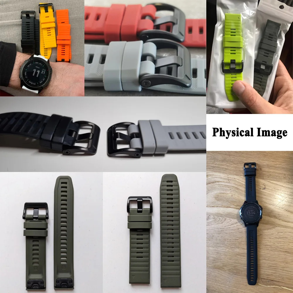 22mm 26mm Silikon armband für Garmin Fenix 7x7 6 6x Pro 5 5x plus Smartwatch Quick fit Armband Ersatz Armband Armband