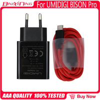 Umidigi Charger 100% Original New Official Quick Charging Adapter + USB Cable Data Line For Umidigi Bison Pro Charger