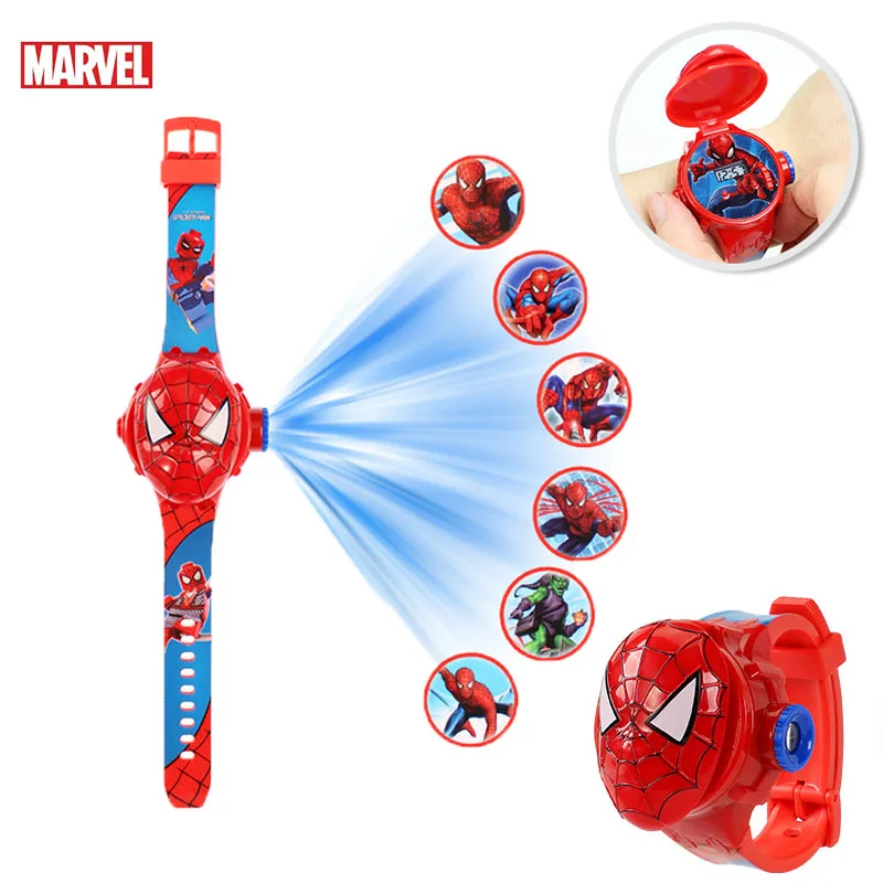 ساعة كرتون أنيمي للأطفال ، لعبة رائعة ، ميكي ، ميني ماوس ، مجمدة ، أعجوبة ، سبايدرمان ، هالك ، هدايا عيد الميلاد