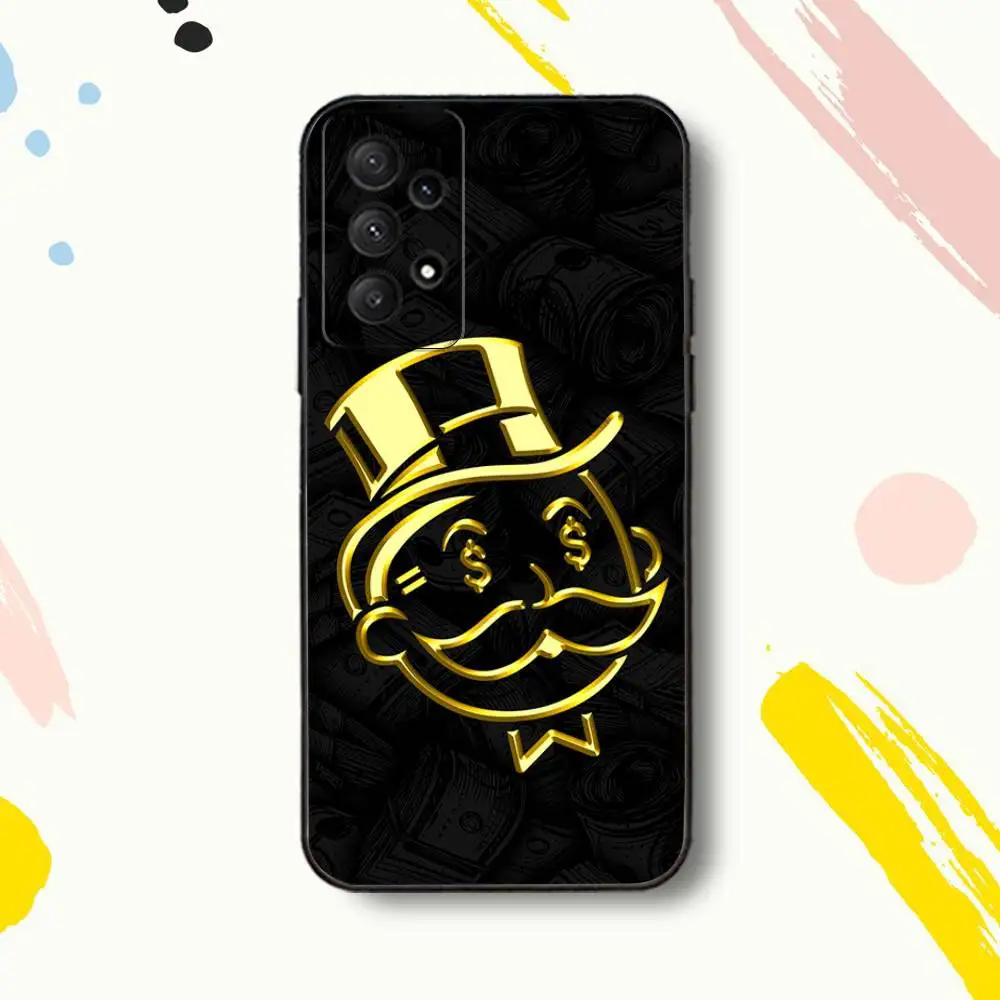 MonopolyS Man D-Dollar Alec Capa de telefone para Samsung Galaxy A 80,72,73,91,53,22,51,52,5G,Plus,J,Note Capa preta macia