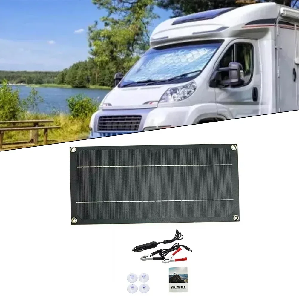 60W Solar Panel Kit 12V Trickle Battery Charger For Car Van Caravan Boat 300*145*2.5mm  40-85°C USB DC Solar Power Supplies