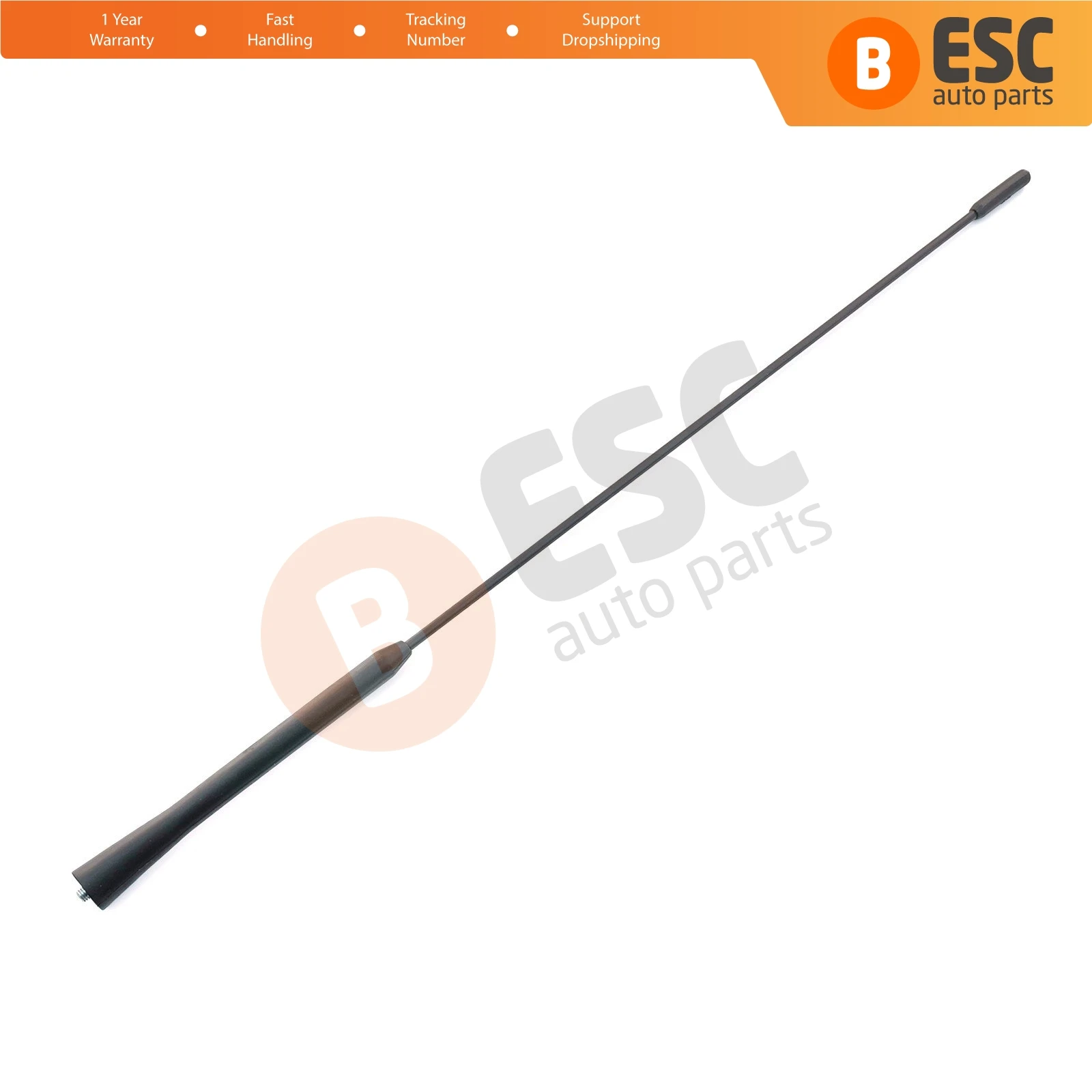 ESC Auto ESP842 Roof Mount Aerial Mast AM FM Radio Antenna Rod Pole  A0028205875 For Ford Transit Connect Tourneo Custom 490 mm