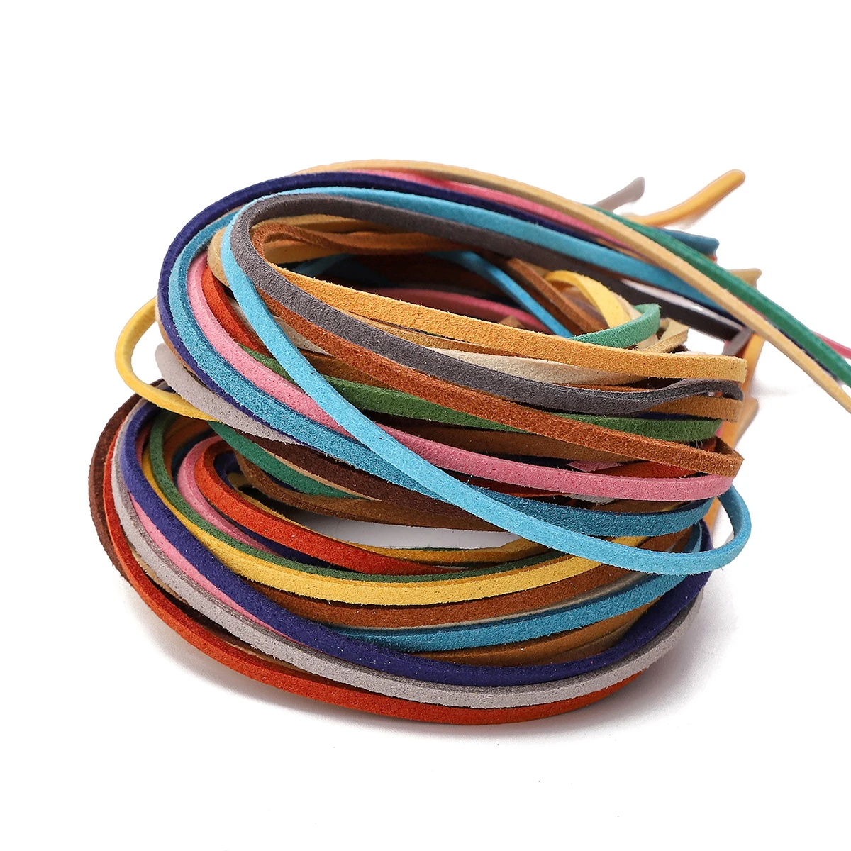 3mm Flat Double Sided Suede Cord for DIY Beading