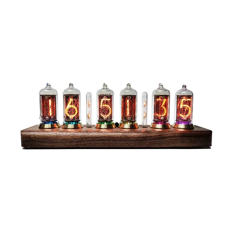 

6-digit IN8-2 / IN8 retro glow tube clock Bluetooth APP remote control Desk clock alarm clock Christmas friend gift