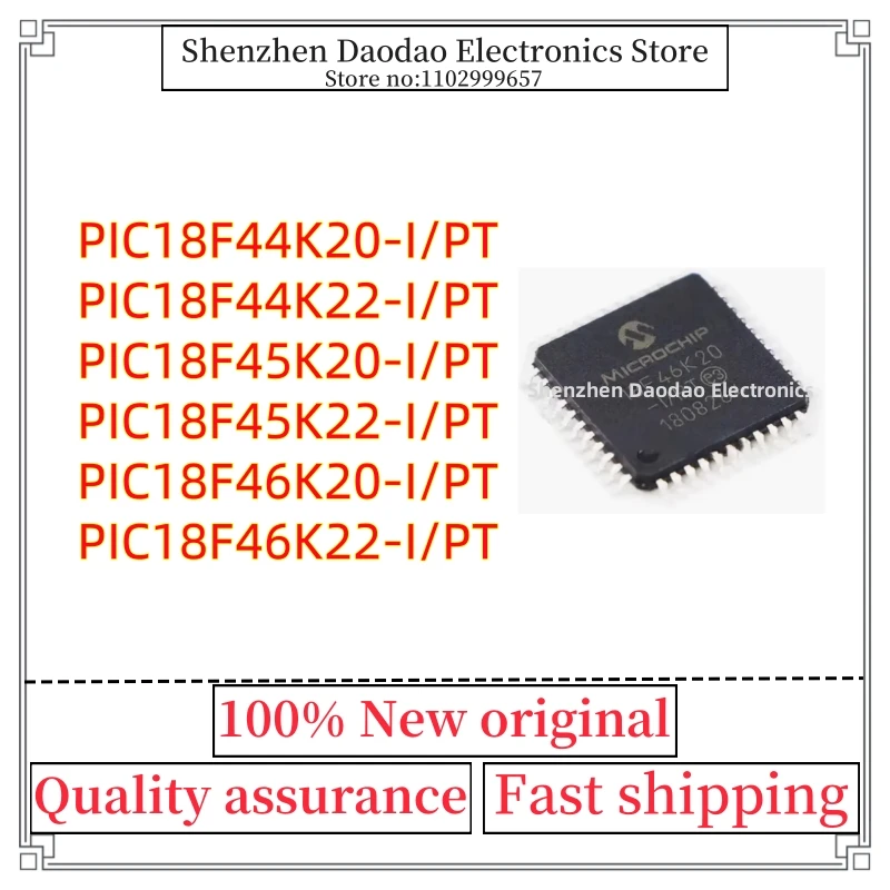 PIC18F44K20-I/PT PIC18F44K22 PIC18F45K20 PIC18F45K22 PIC18F46K20 PIC18F46K22 I PT QFP-44 Microcontroller Chip ic new original