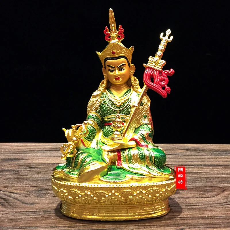 Special offer # 2020  HOME patron saint efficacious Protection # Buddhism Buddha gilding Guru Padmasambhava Buddha  brass statue