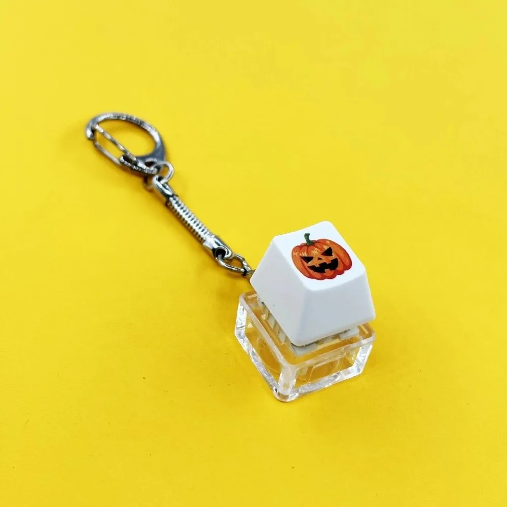 2 pièces nouvelle éclairage Fidget porte-clés bricolage jouet soulagement du Stress clavier Anti-anxiété en plastique presser Keycap jouet pour