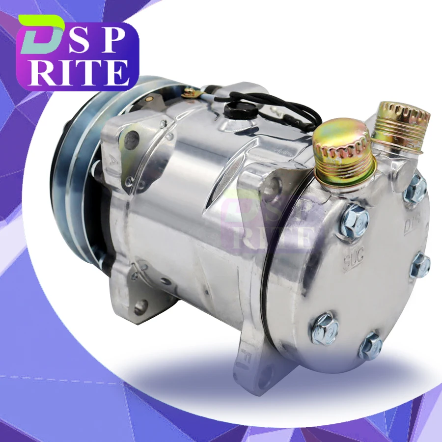 

Sanden 508 compressor sd508 5H14 Compressor 12V / 24V 2 Groove V Blet Pulley Tractor Excavator Heavy Duty Truck