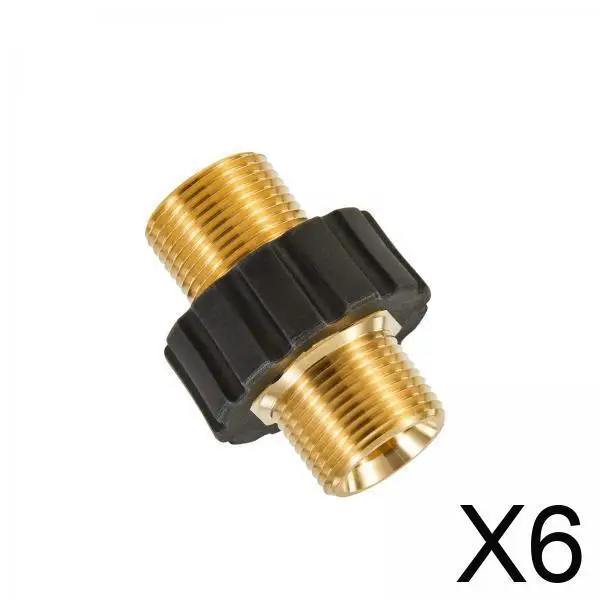 

6x Pressure Washer Adapter 5000 PSI Working Pressure Coupler for Kitchen